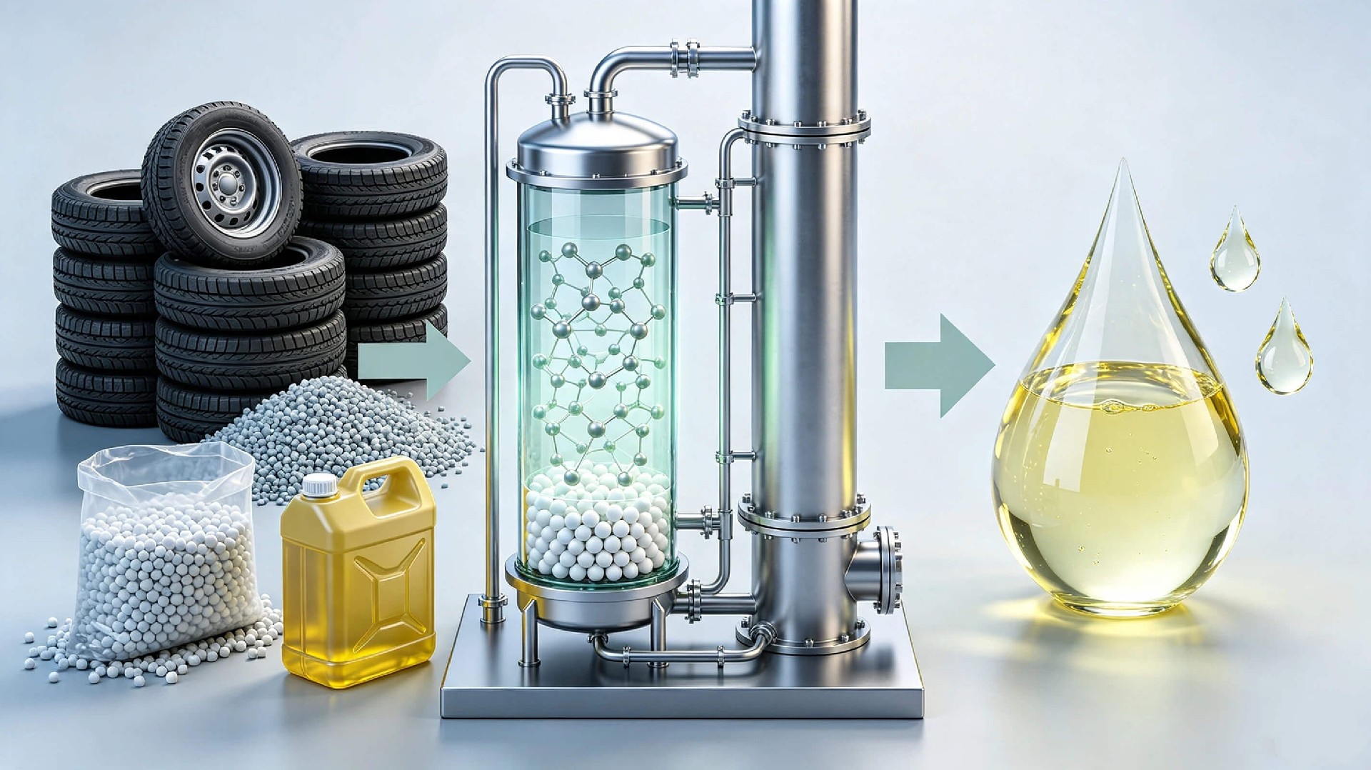 How Zeolite Catalysts Turn Waste Tires, Oils, and Plastics into Diesel Fuel